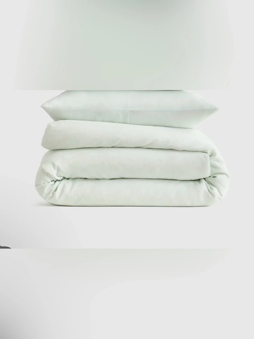Quince NWOT European  linen Duvet Cover Set in Mint Twin Size 046